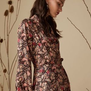 Scotch and Soda Belted Floral Midi Dress